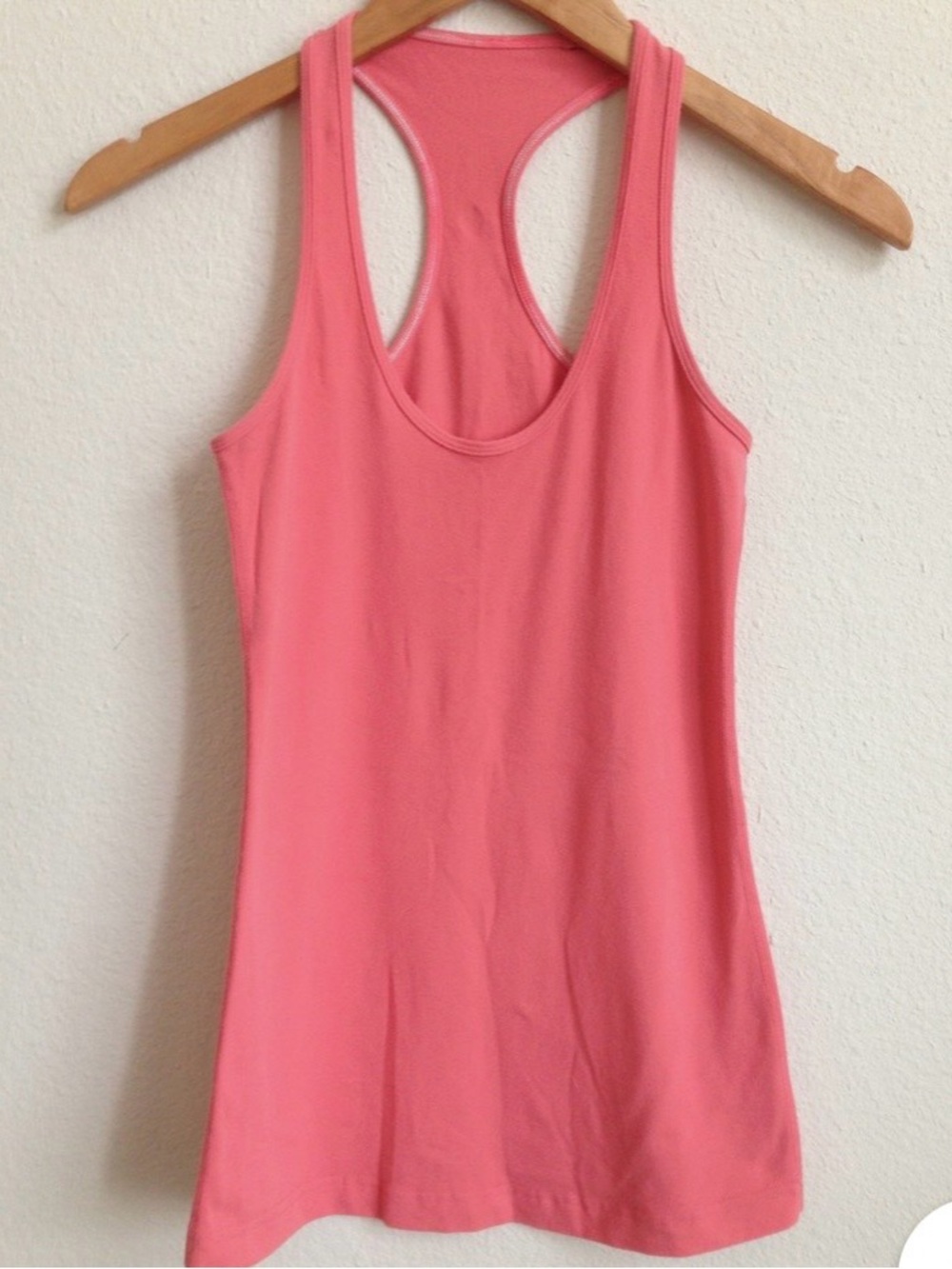 Women’s Racerback Tank Top - Coral Size 8 Soft Buttery Feel and Fitted to Body